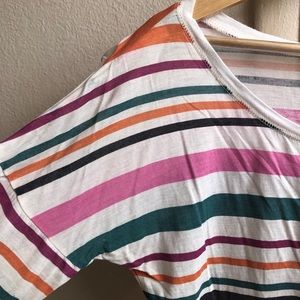 ☆ Derek Heart Colorful Striped Top ☆